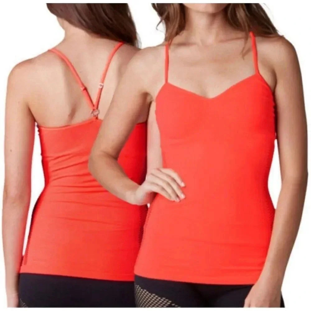 FOX WOMAN GIRLS HELLO! CAMI ORANGE CASUAL TANK Size XS/S New